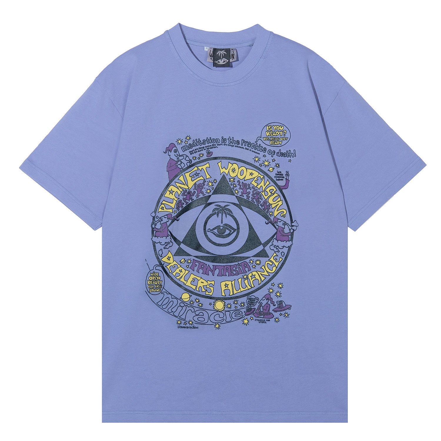 ★2024SS新作★WOOALONG★Pigment lettering graphic T-Shirts ☆2024SS新作☆WOOALONG☆Pigment lettering graphic T-Shirts